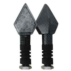 Luz direccional para moto con 11 leds, color ambar y blancO (PAR)