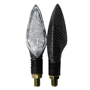 CUARTO DIRECCIONAL PARA MOTO C/ 15 LEDS AMARILLO (PAR)