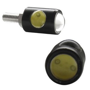 TORNILLO PARA PORTAPLACAS CON 2 LED DE 1.5W CADA UNO. (PAR)