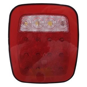LA-PCG16 PLAFON CUADRADO UNIVERSAL PARA CAMIÓN CON OJO DE ANGEL TIPO GEL Y 16 LEDS. (ALTA, BAJA Y ESTROBO) (PIEZA)
