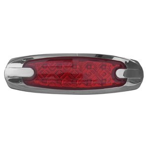 LA-PO10PR PLAFON OVALADO 10 LEDS PLANO C/ ESTROBO ROJO (PIEZA)