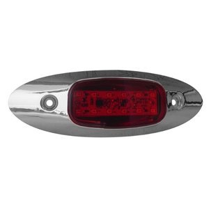 LA-PO12R PLAFON OVALADO 12 LEDS C/ESTROBO ROJO (PIEZA)