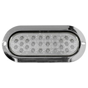 LA-PO26C PLAFÓN OVALADO CON 26 LEDS CON ESTROBO BLANCO. (PIEZA)