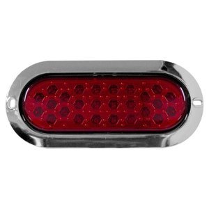 LA-PO26R PLAFÓN OVALADO CON 26 LEDS CON ESTROBO ROJO. (PIEZA)