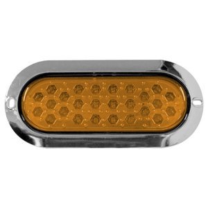 LA-PO26Y PLAFÓN OVALADO CON 26 LEDS CON ESTROBO ÁMBAR. (PIEZA)