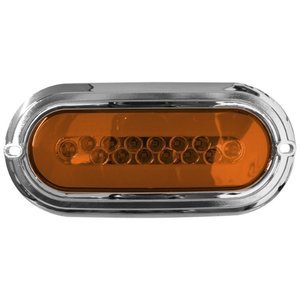 LA-POG14Y PLAFÓN OVALADO 14 LEDS C/ OJO DE ÁNGEL TIPO GEL ÁMBAR (PIEZA)