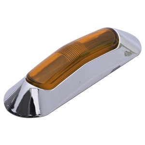LA-POG2Y PLAFÓN OVALADO C/2 LEDS TIPO GEL Y FUNCION DE ESTROBO, ÁMBAR (PIEZA)