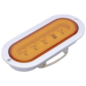LA-POG54Y PLAFÓN OVALADO C/5 LEDS, OJO DE ANGEL TIPO GEL Y 4 FUNCIONES, ÁMBAR (PIEZA)