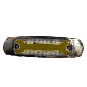 LA-POL8Y PLAFON OVALADO REDONDO 8 LEDS 12/24 C/ FUNCIONES AMBAR 16.2 X 4.5 CMS (PIEZA)