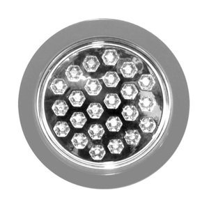 PLAFÓN REDONDO UNIVERSAL PARA CAMIÓN CON 24 LEDS BLANCO CON ESTROBO (PIEZA)