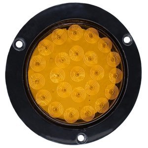 PLAFÓN REDONDO C/24 LEDS C/FUNC ABRIR/CERRAR, ALTA, BAJA Y ESTROBO, ÁMBAR (PIEZA)