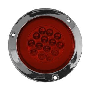 PLAFÓN REDONDO 14 LEDS C/ OJO DE ÁNGEL TIPO GEL ROJO (PIEZA)
