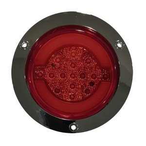 PLAFÓN REDONDO C/15 LED, OJO DE ANGEL TIPO GEL Y FUNCIONES, ROJO (ALTA, BAJA, ESTR (PIEZA)
