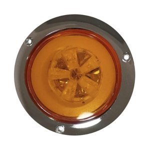 PLAFÓN REDONDO UNIV. CON 5 LED, OJO DE ANGEL TIPO GEL Y FUNCIONES, COLOR AMBAR. (ALTA, BAJA Y ESTROB (PIEZA)
