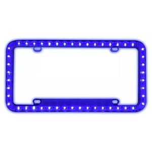 PORTA PLACA DE LED CON 3 FUNCIONES MUTLTICOLOR AZUL (PIEZA)
