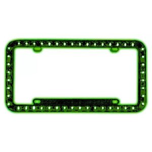 PORTA PLACA DE LED CON 3 FUNCIONES MUTLTICOLOR VERDE (PIEZA)