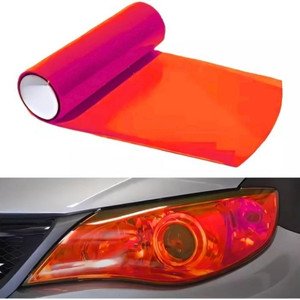 PAPEL AUTOADHERIBLE PARA FARO DE 0.30X10 M ROJO. (ROLLO)