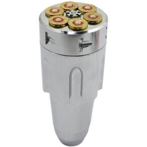 PERILLA UNIVERSAL CROMADA TIPO CILINDRO REVOLVER (PIEZA)