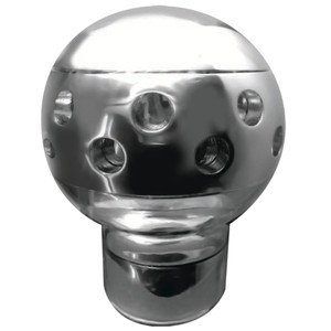 PERILLA UNIVERSAL REDONDA METALICA LINEA DE LUJO CROMADA (PIEZA)