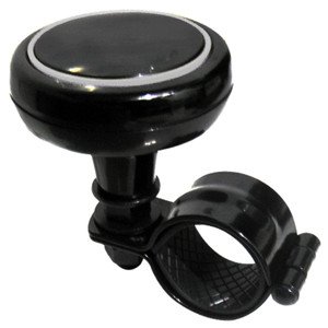 PERILLA PARA VOLANTE NEGRA / CON ORILLAS DE COLORES NEGRO CON BLANCO. (PIEZA)