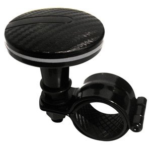 PERILLA PARA VOLANTE COMBINADA CON VINIL NEGRO CON CROMO (PIEZA)