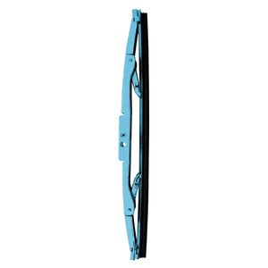 PLUMA LIMPIAPARABRISAS DOBLE DELGADA CROMO CON AZUL 18 (PAR)