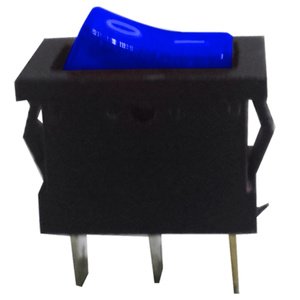 SWITCH TECLA MINI RECTANGULAR ON/OFF C-LUZ AZUL (PIEZA)