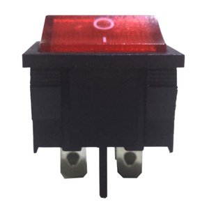 SWITCH TECLA SEMI CUADRADO MED. DE 2.1x2.4 cm ROJO. (PIEZA)