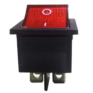SWITCH TECLA SEMI CUADRADO GDE. DE 2.5x3 cm ROJO. (PIEZA)