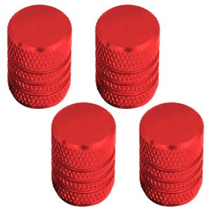 TAPON DE VALVULA CILINDRICO 4 PZAS. ROJO (JUEGO)