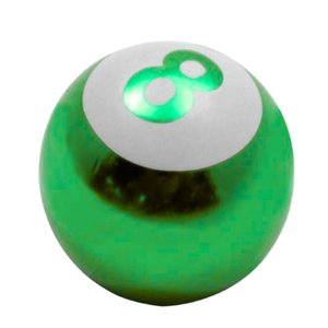 TAPON DE VALVULA BOLA 8 4 PZAS VERDE (JUEGO)