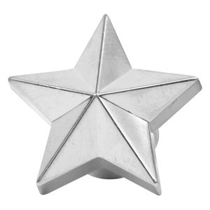 TAPON DE VALVULA ESTRELLA 4 PZAS. CROMADO (JUEGO)