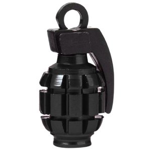 TAPON DE VALVULA GRANADA 4 PZAS. NEGRO (JUEGO)