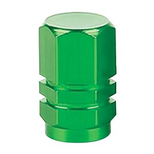 TAPON DE VALVULA HEXAGONAL 4 PZAS. VERDE (JUEGO)