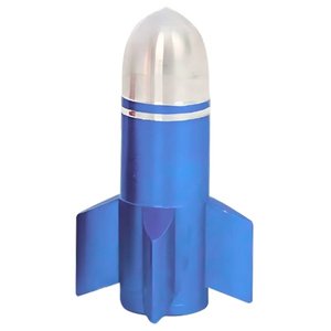 TAPON DE VALVULA COHETE GRANDE 4 PZAS. AZUL (JUEGO)