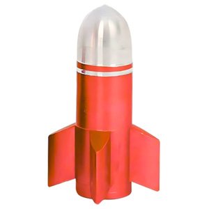 TAPON DE VALVULA COHETE GRANDE 4 PZAS. ROJO (JUEGO)