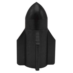 TAPON DE VALVULA COHETE 4 PZAS. NEGRO (JUEGO)