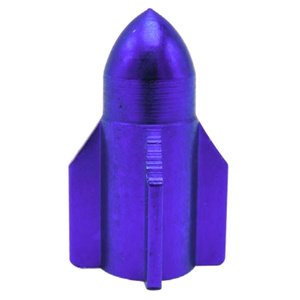 TAPON DE VALVULA COHETE 4 PZAS. MORADO (JUEGO)