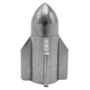 TAPON DE VALVULA COHETE 4 PZAS. PLATA (JUEGO)