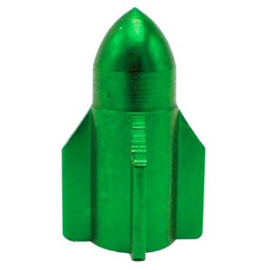 TAPON DE VALVULA COHETE 4 PZAS. VERDE (JUEGO)