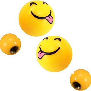 TAPON DE VALVULA EMOJI LENGUA 4 PZAS (JUEGO)