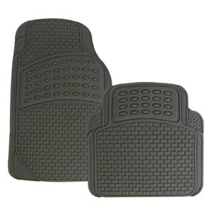 TAPETE GRUESO 4 PIEZAS NEGRO (JUEGO)