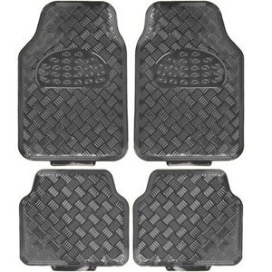 TAPETE CROMADO ECONOMICO 4 PZAS CARBON (JUEGO)