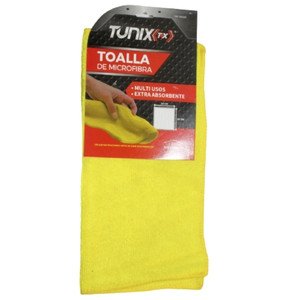 TOALLA DE MICROFIBRA DE 30X30 CM AMARILLO (PIEZA)