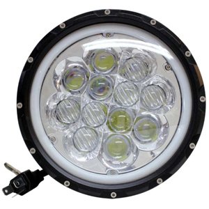 UNIDAD REDONDA 7in DE 78W CON 12 HIPER-LEDS (PIEZA)