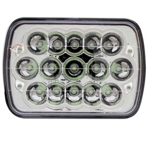 UNIDAD CUADRADA 7in CON 15 HIPER-LEDS DE 3W C/U PAR (PAR)