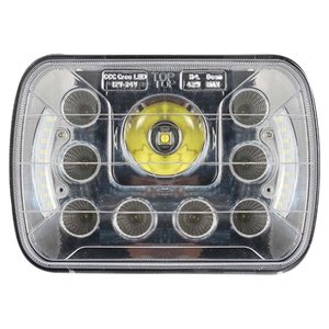 UNIDAD CUADRADA DE 7in C/9 HIPERLEDS / 42W (PAR)