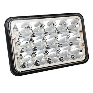 UNIDAD CUADRADA 5in CON 15 HIPER-LEDS DE 3W C/U PAR (PAR)