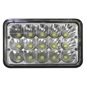 UNIDAD CUADRADA BICOLOR 5in C/ 15 HIPER-LEDS 3W C/U PAR (BLANCO/ÁMBAR) (PAR)