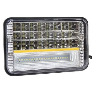 UNIDAD CUADRADA CHICA DE 5 PULGADAS CON 42 LEDS Y LINEA TRANSVERSAL COB. 162 W (PAR)